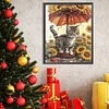 Diamond Painting-DIY Full Round Drill Sunflower and Cat(40x50cm)