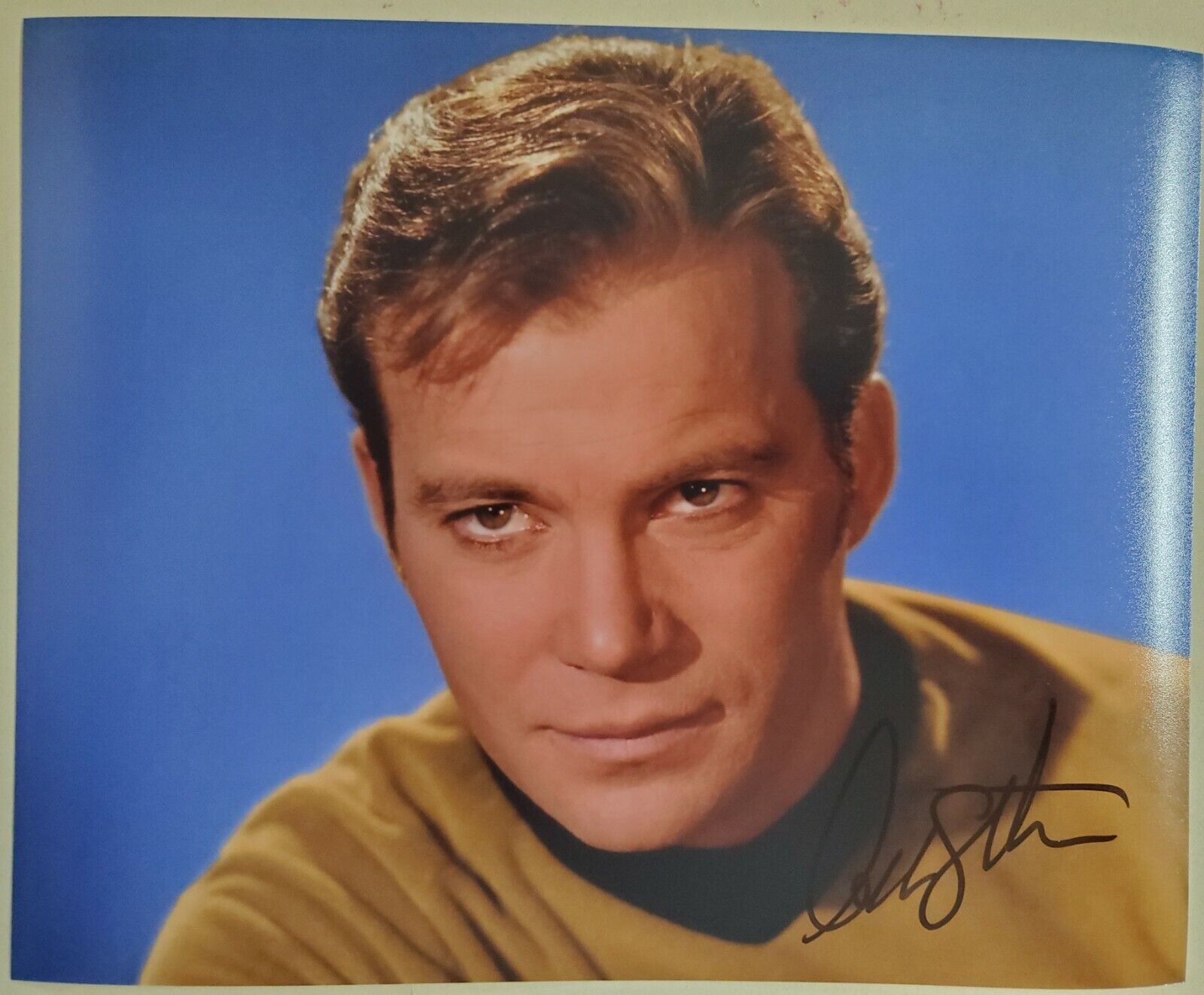 WILLIAM SHATNER STAR TREK SIGNED AUTOGRAPHED COLOR 8X10 Photo Poster painting CAPTAIN KIRK