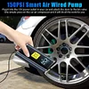Electric Tire Inflator 150 PSI LCD Display Portable Car Air Compressor Air Pump