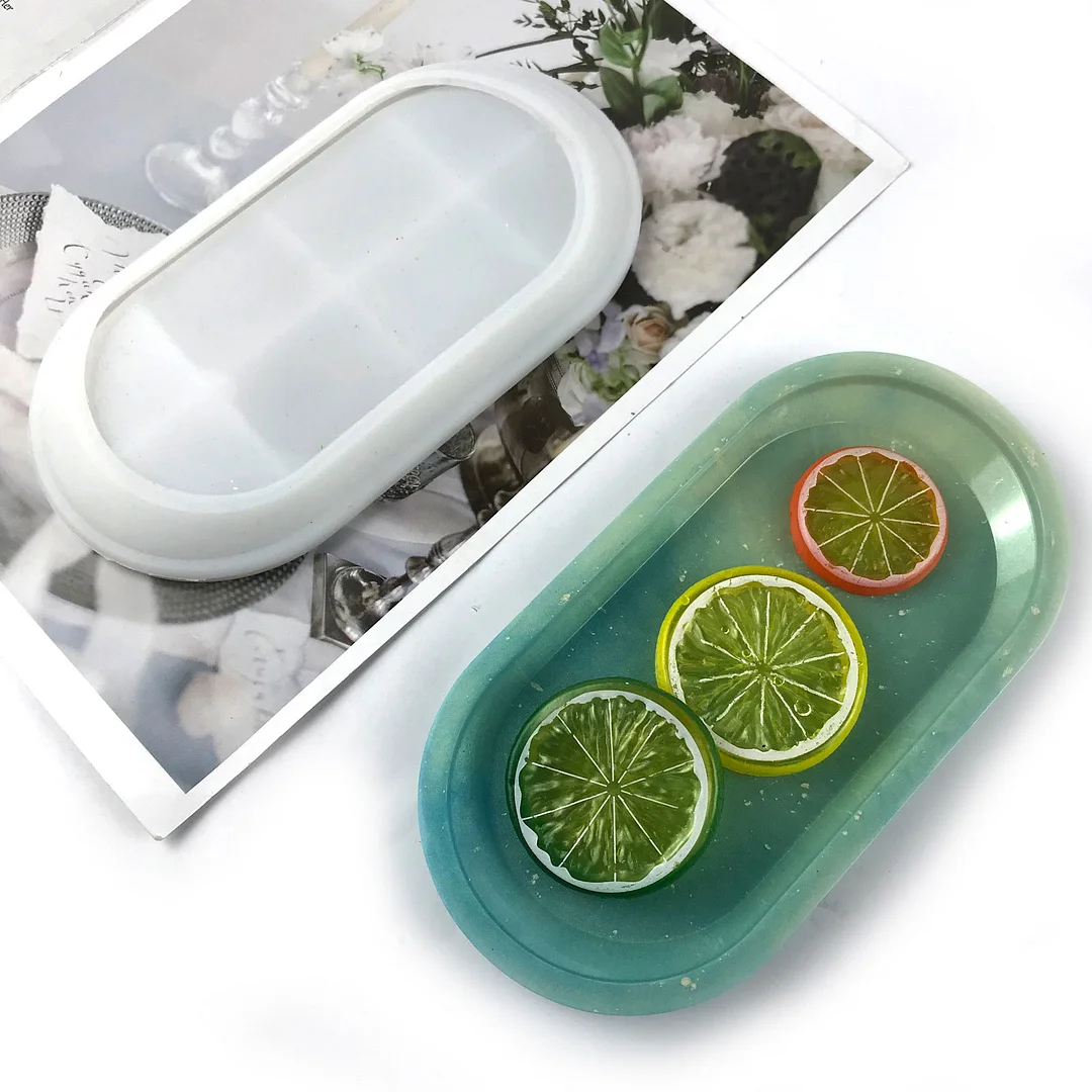 Oval Tray Silicone Resin Casting Mold