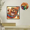 Diamond Painting-DIY Crystal Rhinestone Photographing Lion