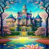 (40*80cm)Castle - Round AB Drill Diamond Painting