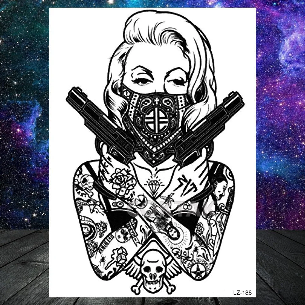 COKTAK Sexy Watercolor Lavender SweetPeas Flower Blossom Temporary Tattoos Sticker Fake Tattoo For Women Girl Art Daisy Tatoos