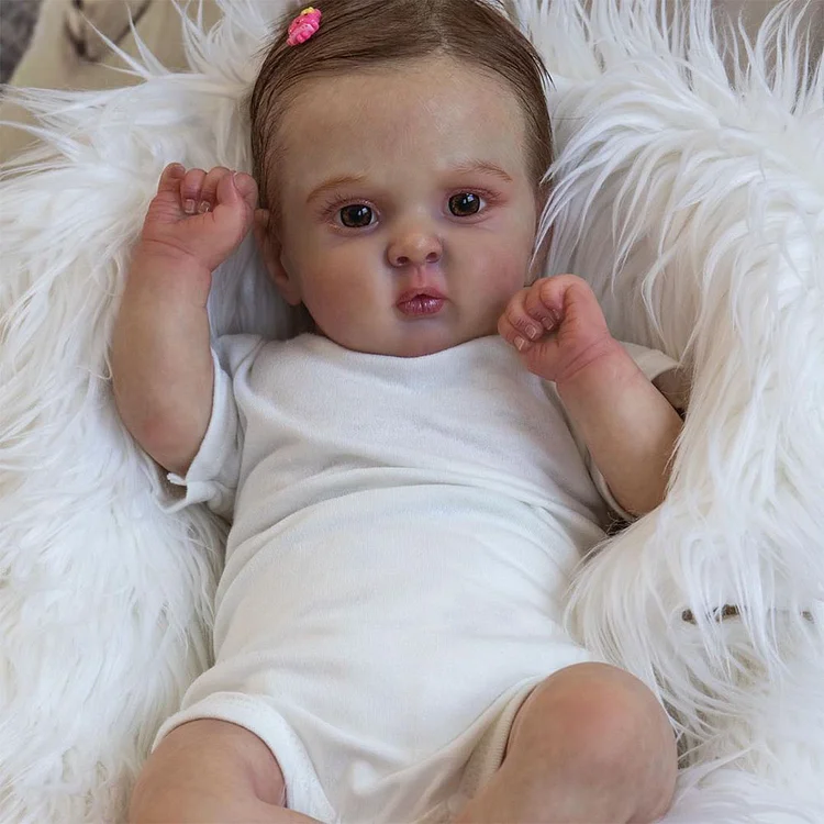 20" Real Looking Lifelike Reborn Soft Cloth Body Baby Girl Newborn Opened Eyes Doll Named Bander