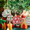12PCS Diamond Painting Christmas Balls Keychain for Christmas Home Party Decor