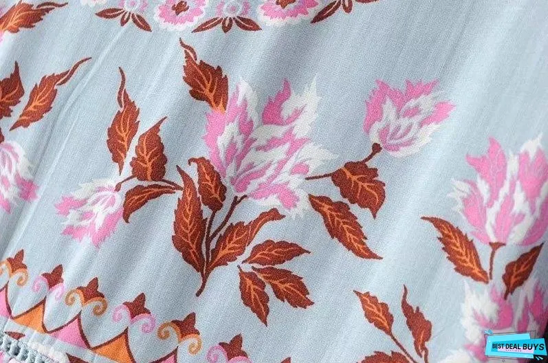 Bohemian long-sleeved lace sunscreen loose blouse