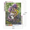 Diamond Painting -DIY Round Drill Flower Skull