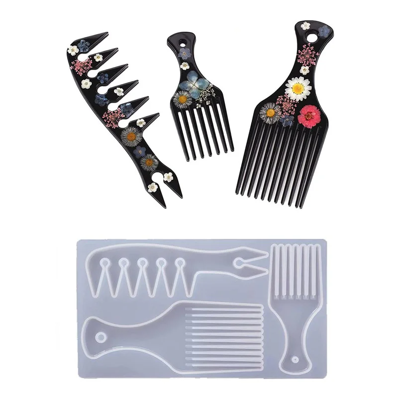 Resin Comb Molds Silicone 3 in1