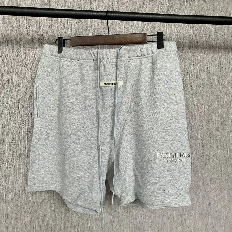 Fog Fear of God Essentials Shorts Double Line Shorts Drawstring Reflective Embroidery High Street Shorts Men