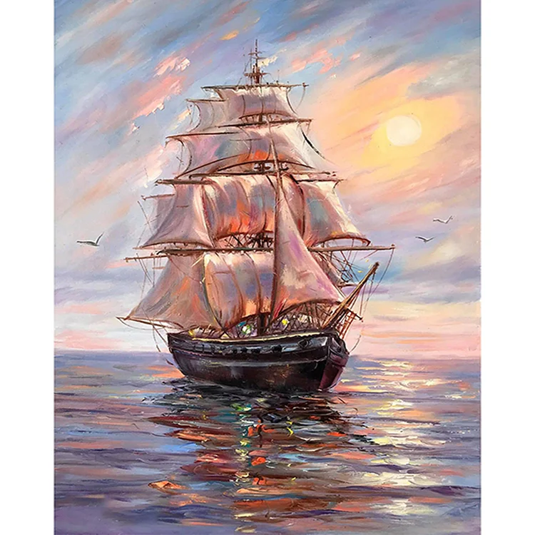 Sailboat - Painting By Numbers - 40*50CM gbfke