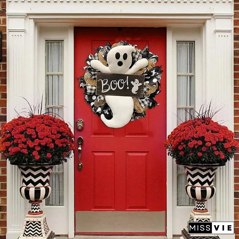 Environmentally Friendly And Non Toxic Ghost Wreath Decor