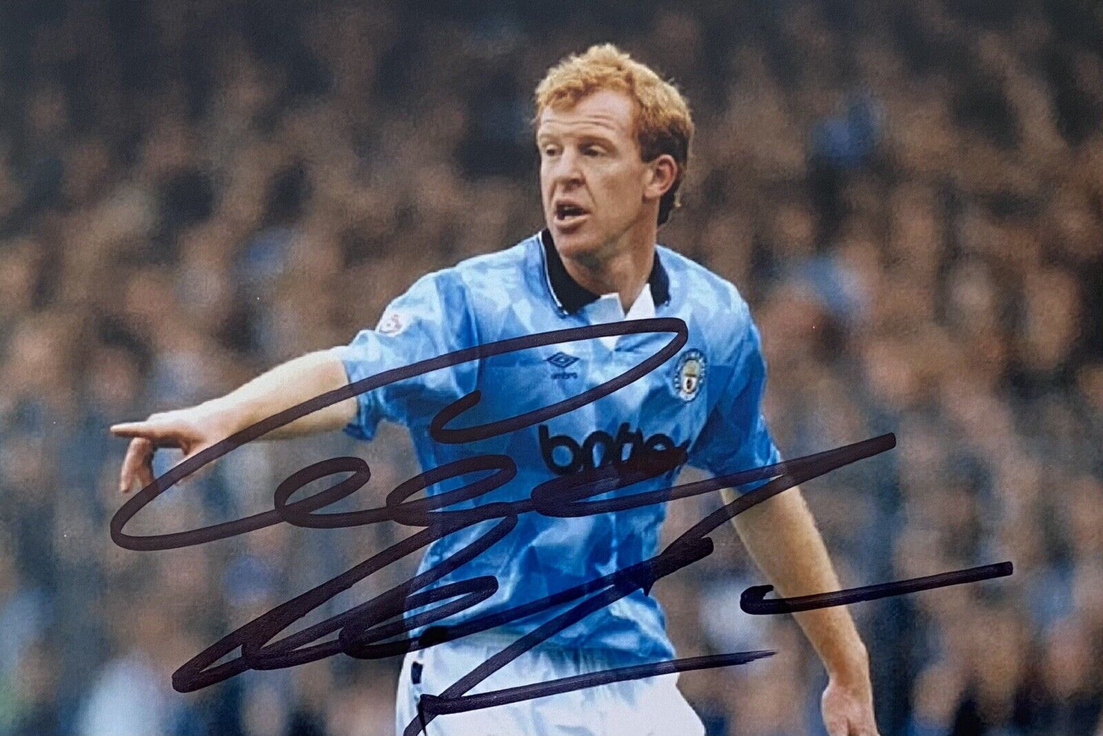 Gary Megson Genuine Hand Signed Manchester City 6X4 Photo Poster painting