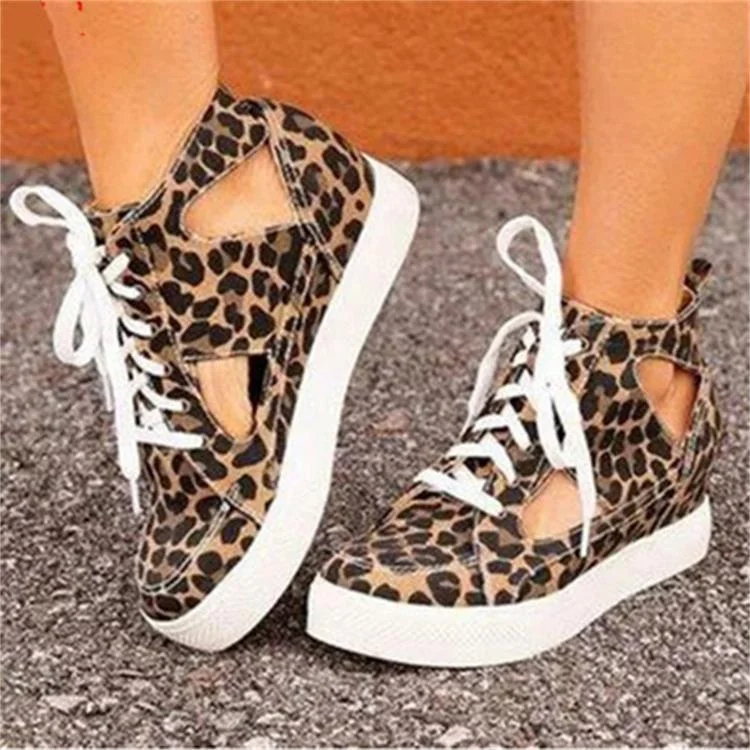 Canvas Shoes Female Leopard Single Shoes