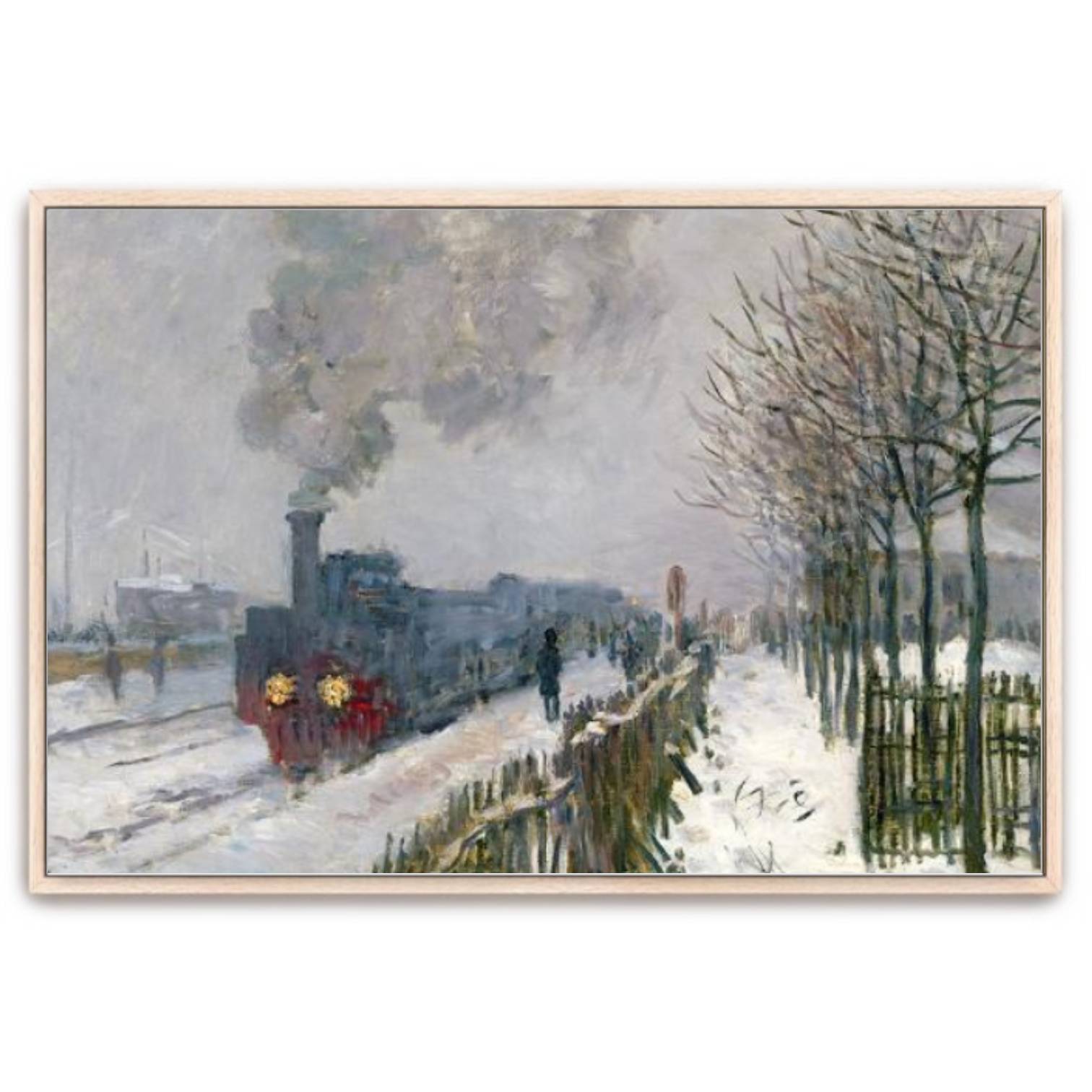 Train in the Snow - Works with frames