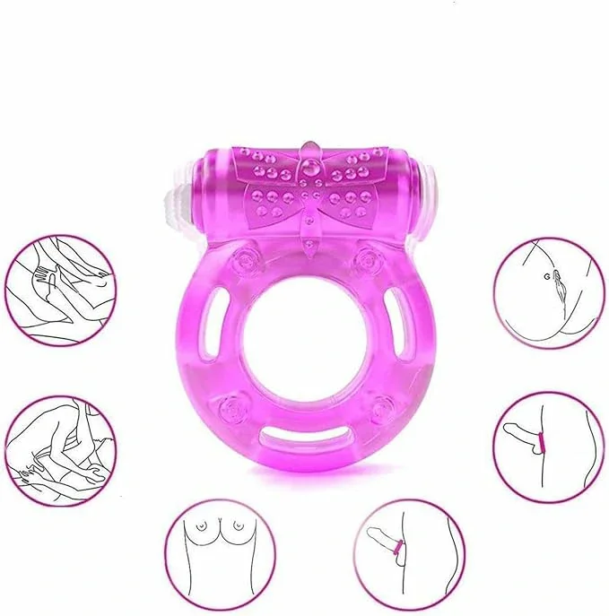 Silicone Soft Penis Ring Lock with Vibrating function trainning and  Enhance Sexual Ability 