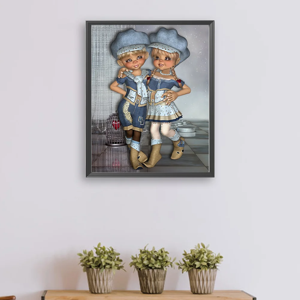 DIY Paint By Number 40*50cm - Big Eyed Doll