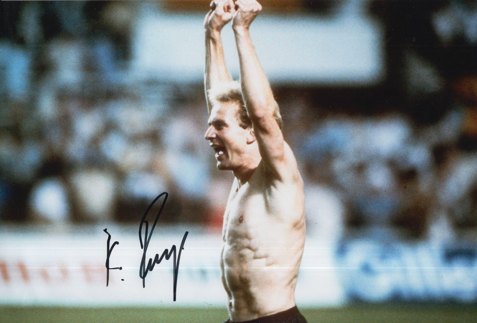 Karl-Heinz Rummenigge Hand Signed Germany 12x8 Photo Poster painting.