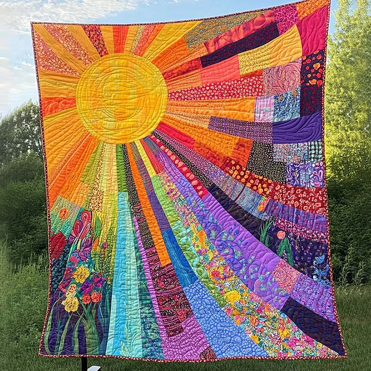 Cheerful Sunshine Blanket - D222 - Premium Blanket The Cold Blanket