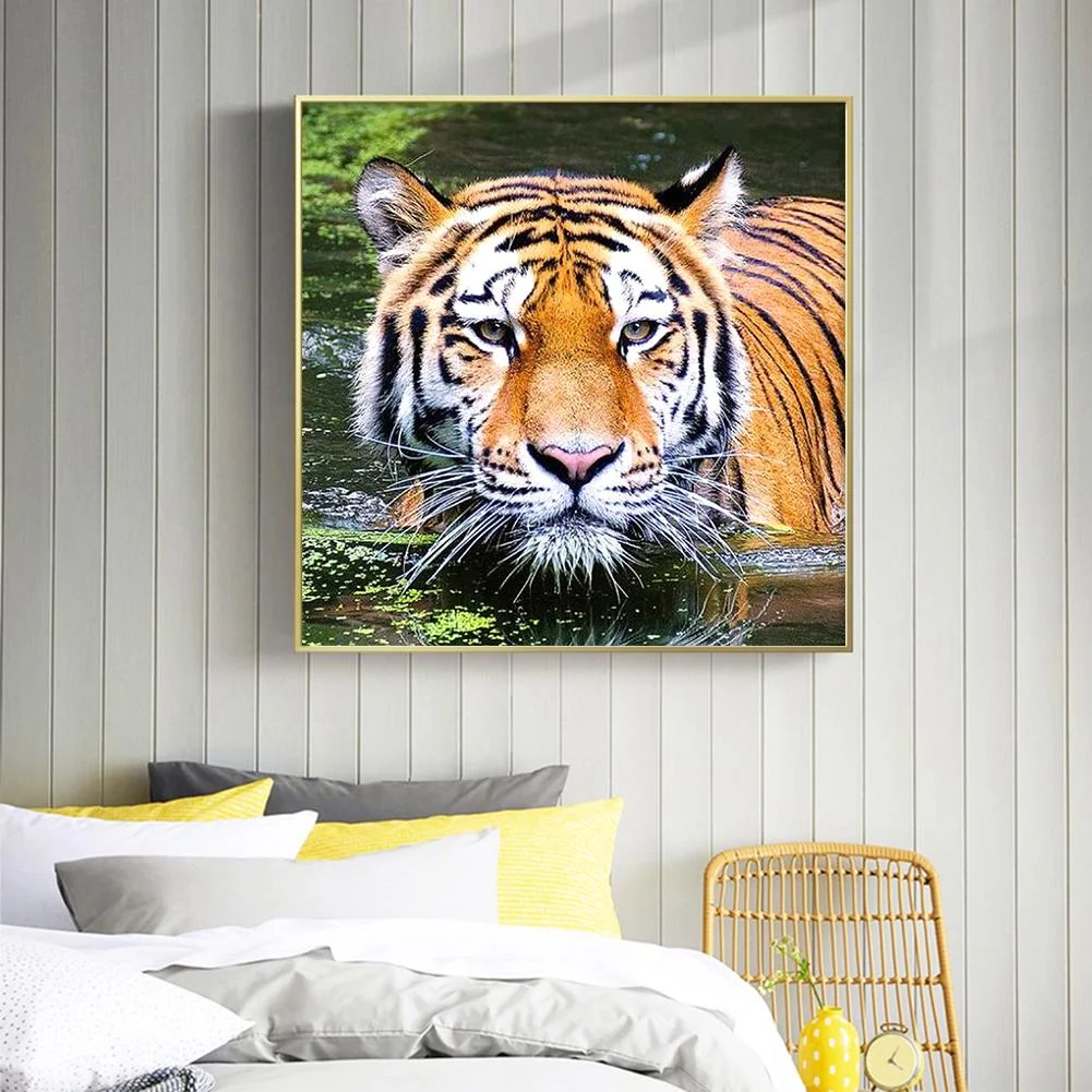 Diamond Painting - Full Round Drill - Tiger(30*30cm)