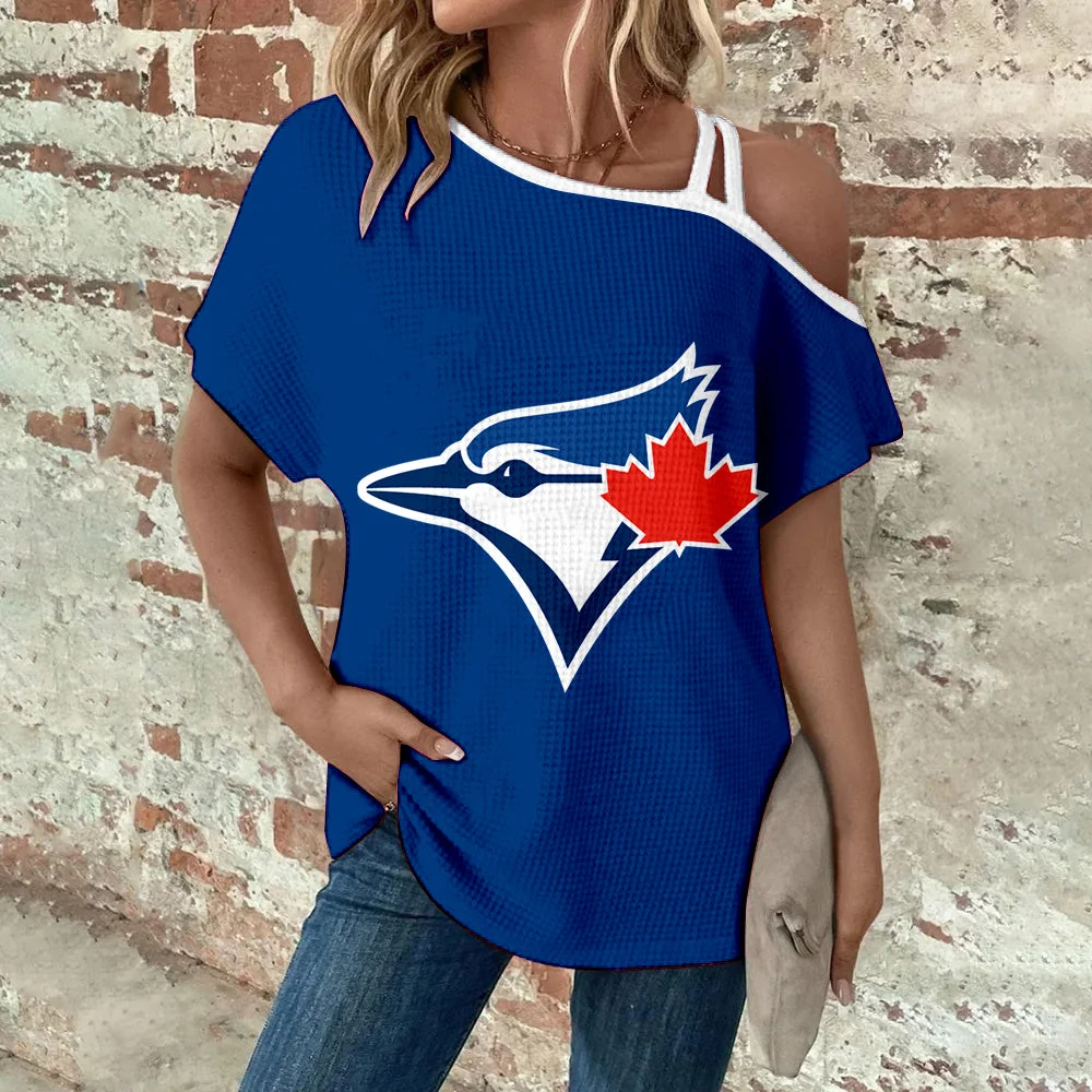 Asymmetrical Neck Short Sleeve T-Shirt