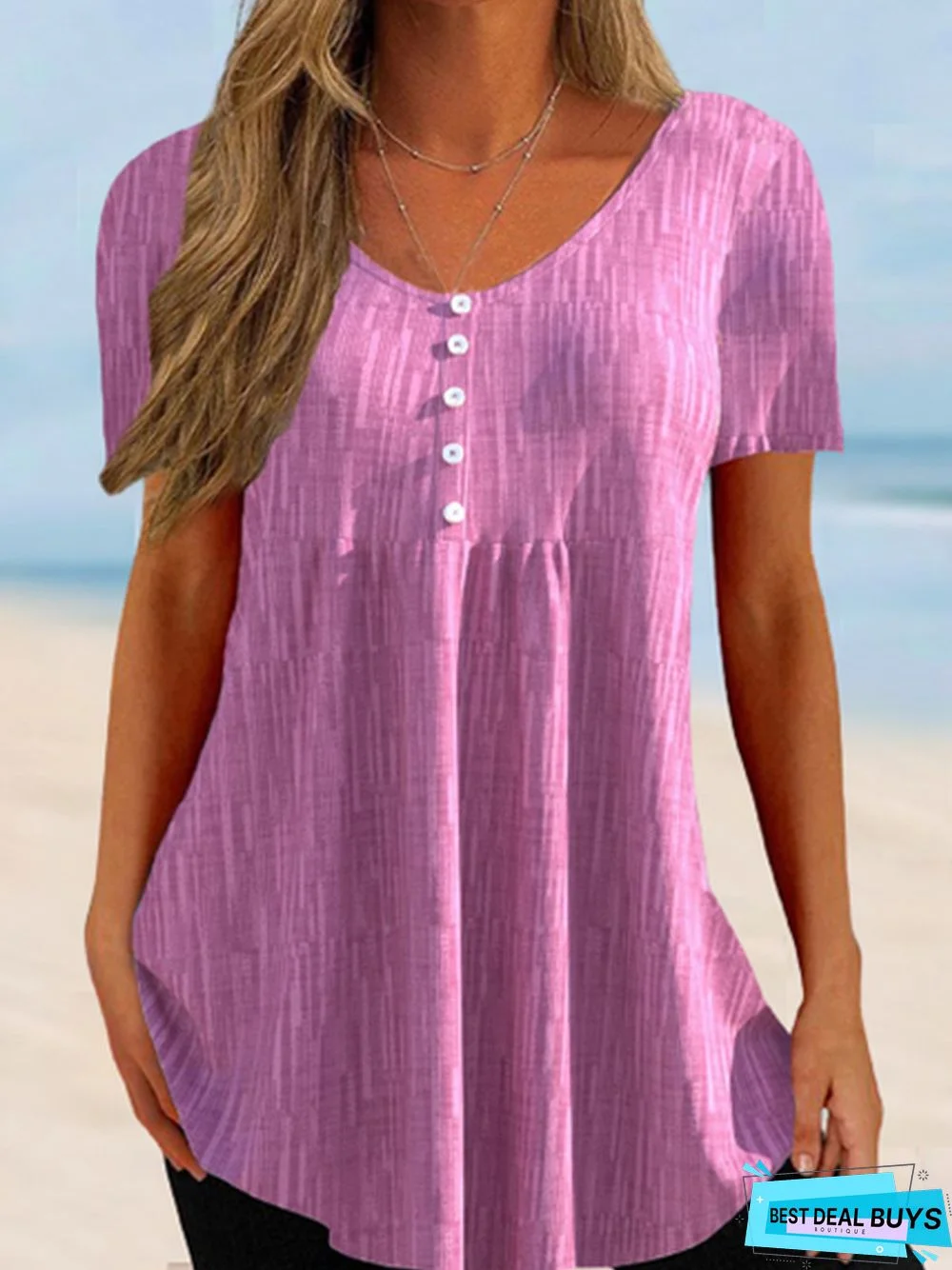 Basics Regular Fit V Neck T-Shirt