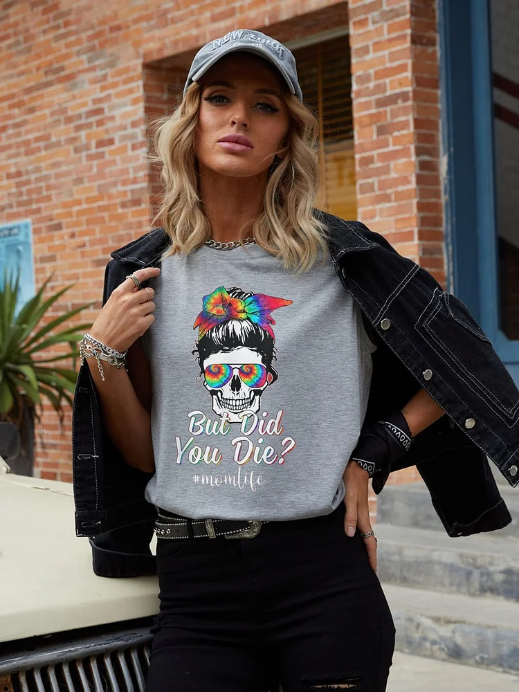Bestdealfriday Skull Lady But Did You Die Mom Life Funny Mother Day Tank