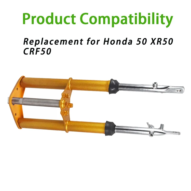 SEBLAFF 57CM Yellow Fork Set Suspension Repalcement for XR50 CRF50