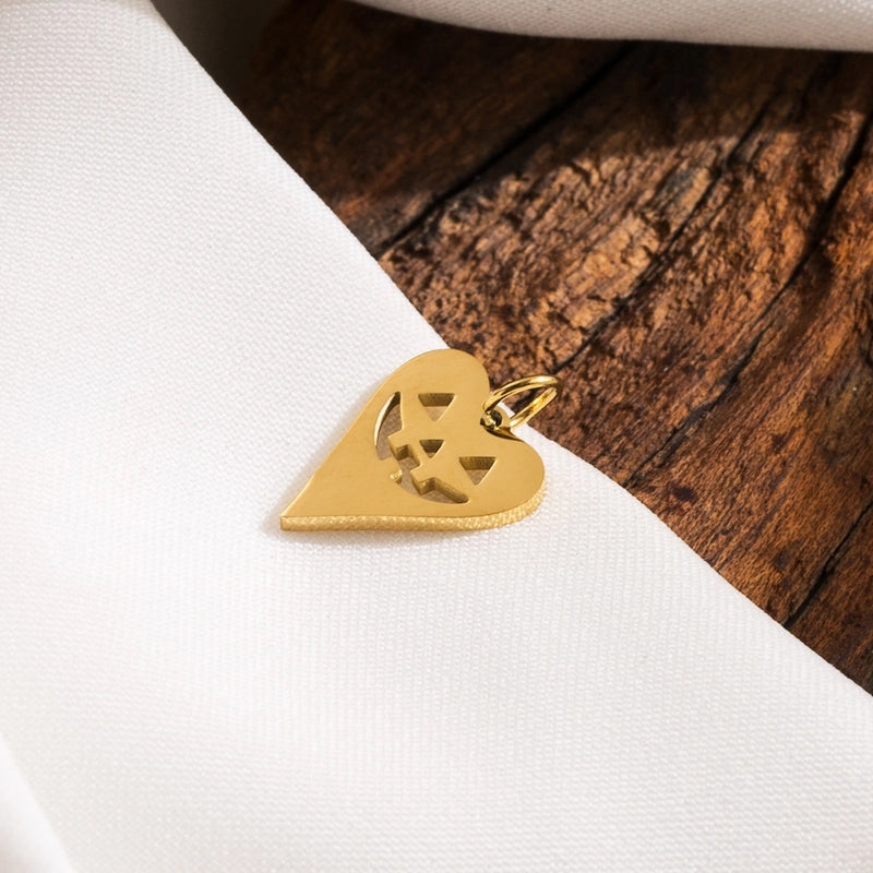 1 Piece 23*24mm Hole 3~3.9mm 304 Stainless Steel 14K Gold Plated Pumpkin Skull Ghost Polished Pendant Jewelry Accessories