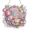 Rose Tea Party Sign DIY Diamond Painting Pendant Single Side Rhinestone