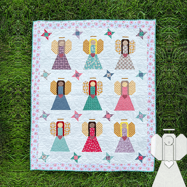 Guardian Angels Quilt Sewing Template Ruler - With Instructions