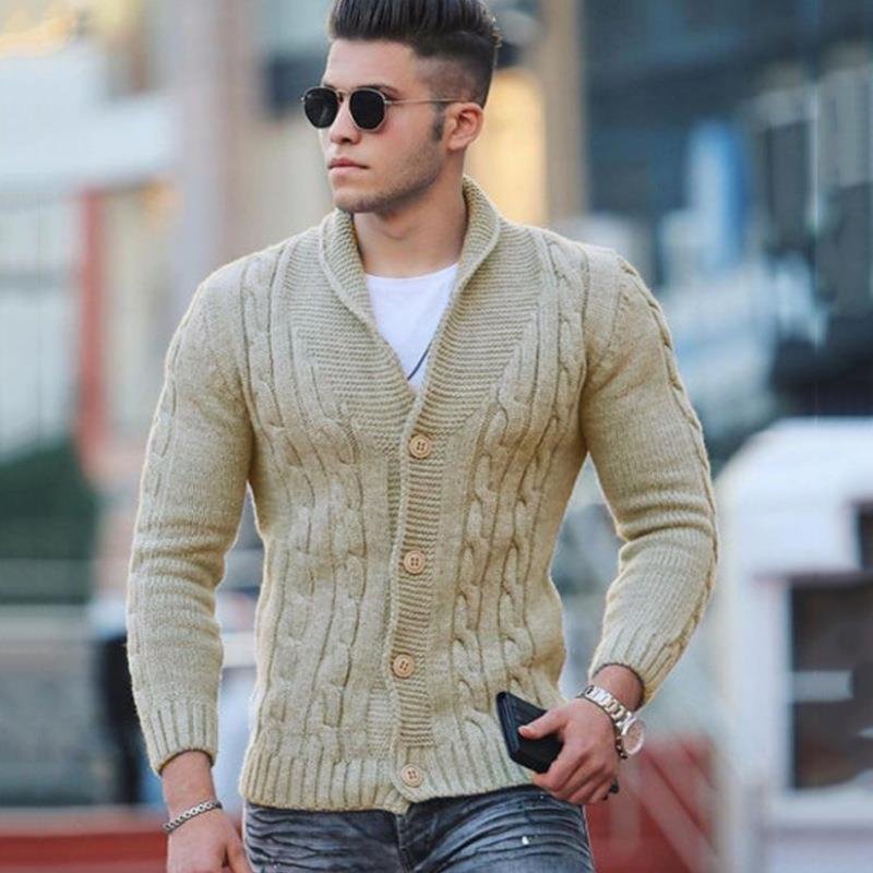 Men's Retro Heavy Knitted Jacket