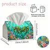 DIY Diamond Art Tissue Box Holder Turtle PU Leather Diamond Art Desktop Organizer Resin Rhinestone Storage Organizers Gem Art Home Office Decor Craft Gift
