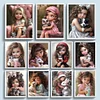 (Multi-Style) Girl Animal-11CT Stamped Cross Stitch 40*50cm/15.75*19.69in