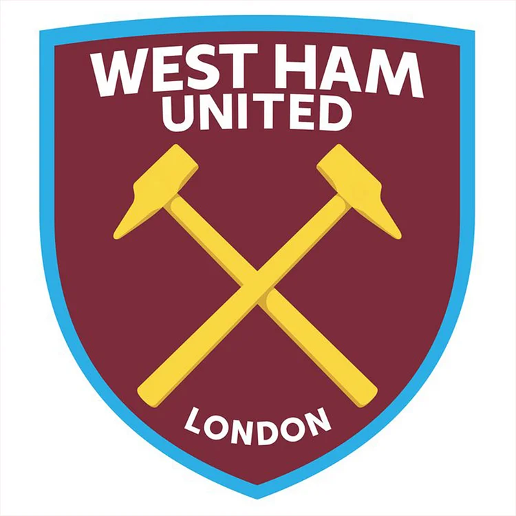 West Ham United 30*30CM (Canvas) Full Round Drill Diamond Painting gbfke