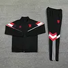 2024/2025 Manchester United Long Zipped Jacket Black  Football Shirt 1:1 Thai Quality Set