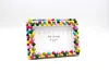 Candy DIY Building Block Photo Frame Kit,Creative Handmade Assembled Photo Frame Handmade Craft Gift Home Tabletop Display Decor