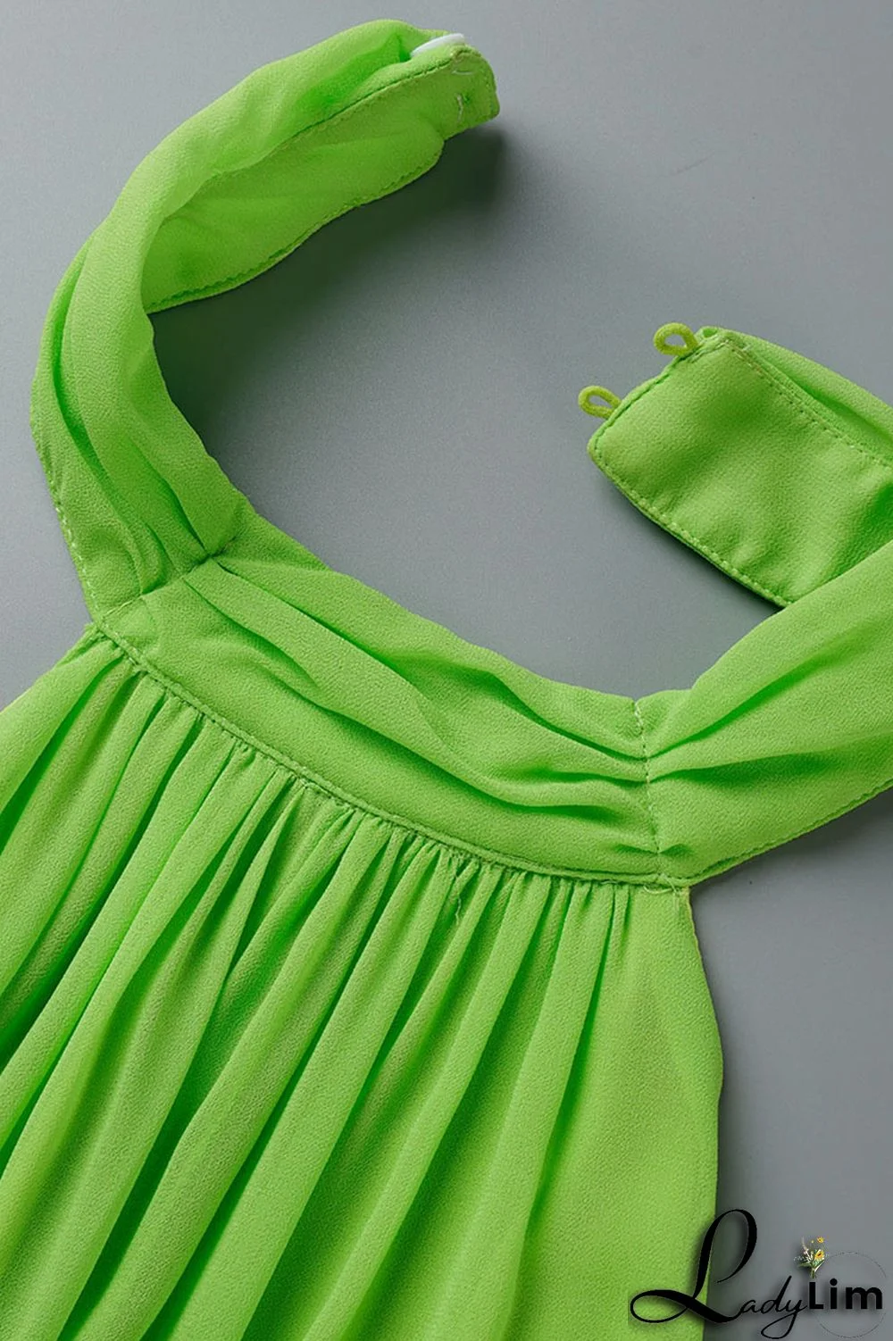 Yellow Elegant Solid Patchwork Backless Halter Straight Jumpsuits