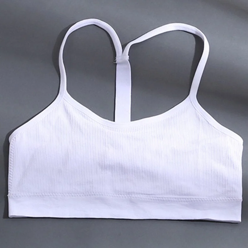 Backless Y Line Crop Top Women Brassiere Crystal Love Letter Sexy Tank Tops Female Tube Top Seamless Camisole Underwear for Girl