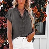 Women's Elegant Denim Short Sleeve Blouse