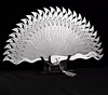 Chinese Style Fine Steel Ancient Fan Hollow Iron Fan Self-defense Kung Fu Tai Chi Portable Adult Metal Stainless Steel Folding fan