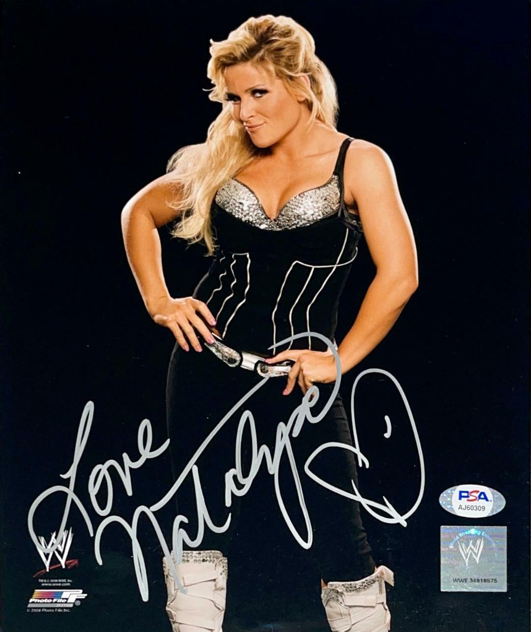 WWE NATALYA HAND SIGNED AUTOGRAPHED 8X10 Photo Poster painting FILE Photo Poster painting WITH PSA DNA COA 27