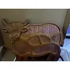 Highland Cow Wooden Charcuterie Board Rustic Farmhouse Charcuterie Platter Natural Wood Used for Fruit Meat Cheese Family Gatherings