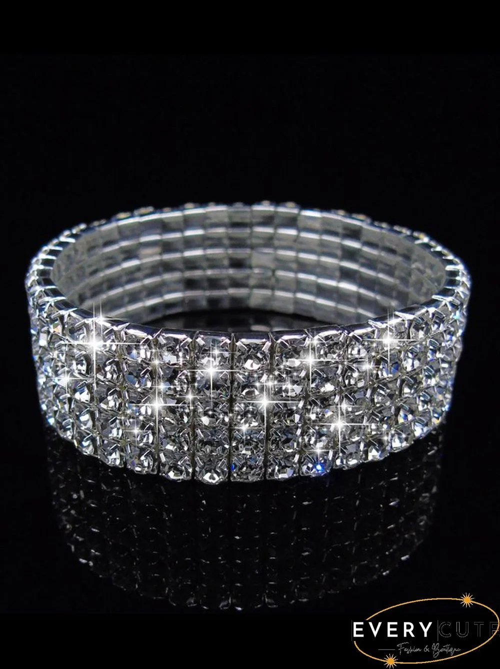 1-5 Row Full Drill Stretch Bracelet Party Bracelet