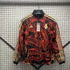 2024/2025 Real Madrid Reversible Windbreaker Red-Black Soccer Jersey 1:1 Thai Quality