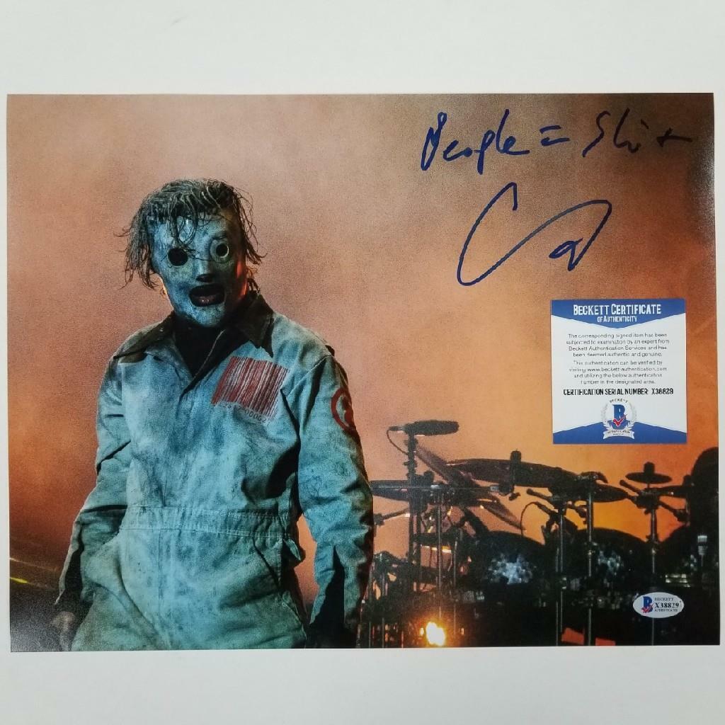 Corey Taylor signed Slipknot 11x14 Photo Poster painting #2 Inscription 8 Autograph ~ BAS COA