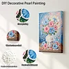 (20x30cm)DIY Flower Vase Framed Handmade Pearl Painting Art Craft Kit Living Home Decor