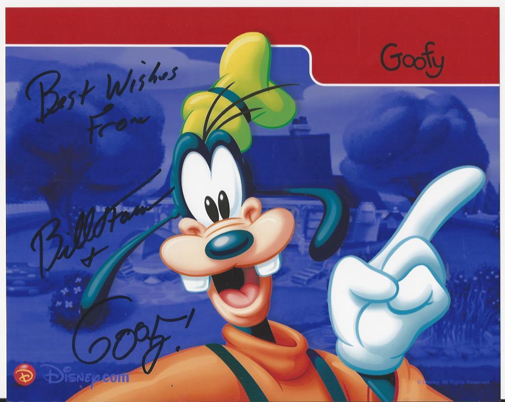 Bill Farmer - Goofy signed Photo Poster painting