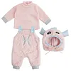 17"-22" Reborn Baby Doll Pink Plush Set 3 Pcs Set Clothing Accessories - RBBI-Myrebornbabydoll&reg; Myrebornbabydoll&reg;