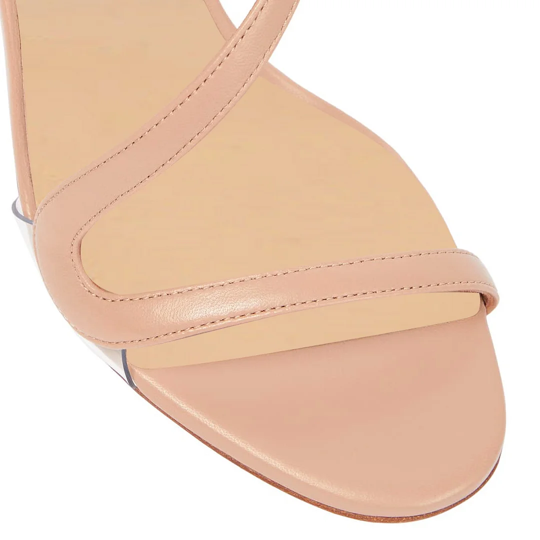 100mm/120mm Spotlight Wavy Straps Sandals Red Bottom  Sandals 