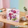 12pcs Flower Goblin Folded Diamond Art Greeting Cards DIY 12 Pack with Envelopes